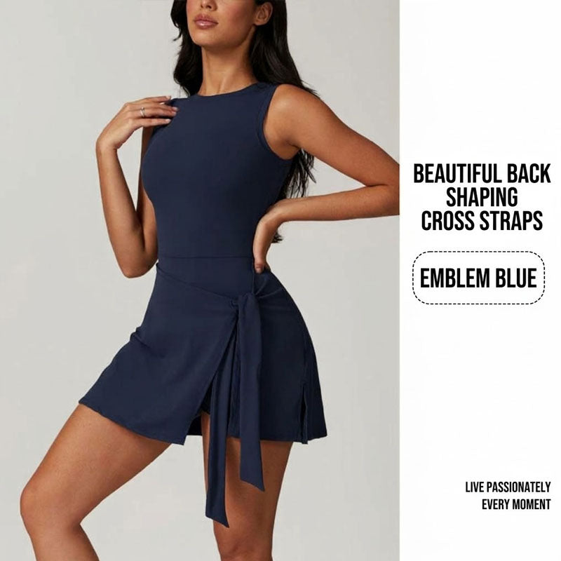Women Tie Wrap Tennis Dress