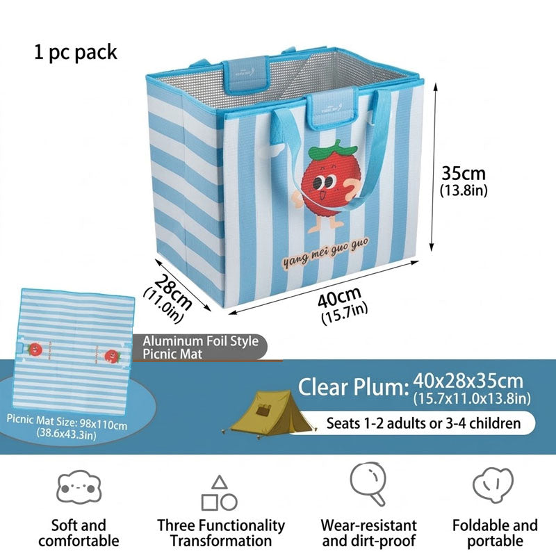 2-in-1 Insulated Foldable Picnic Bag & Mat