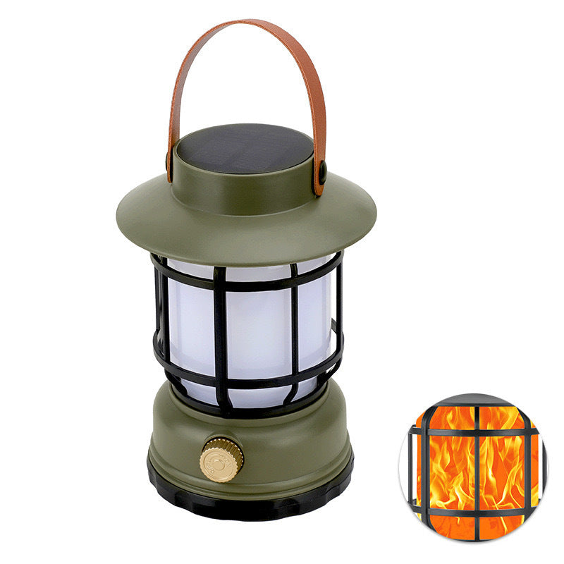 Linterna de Camping Portátil Solar Recargable