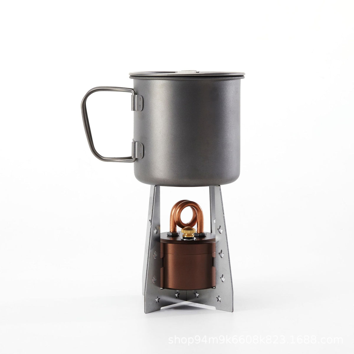 Mini Self-Pressurized Gasification Alcohol Camping Stove