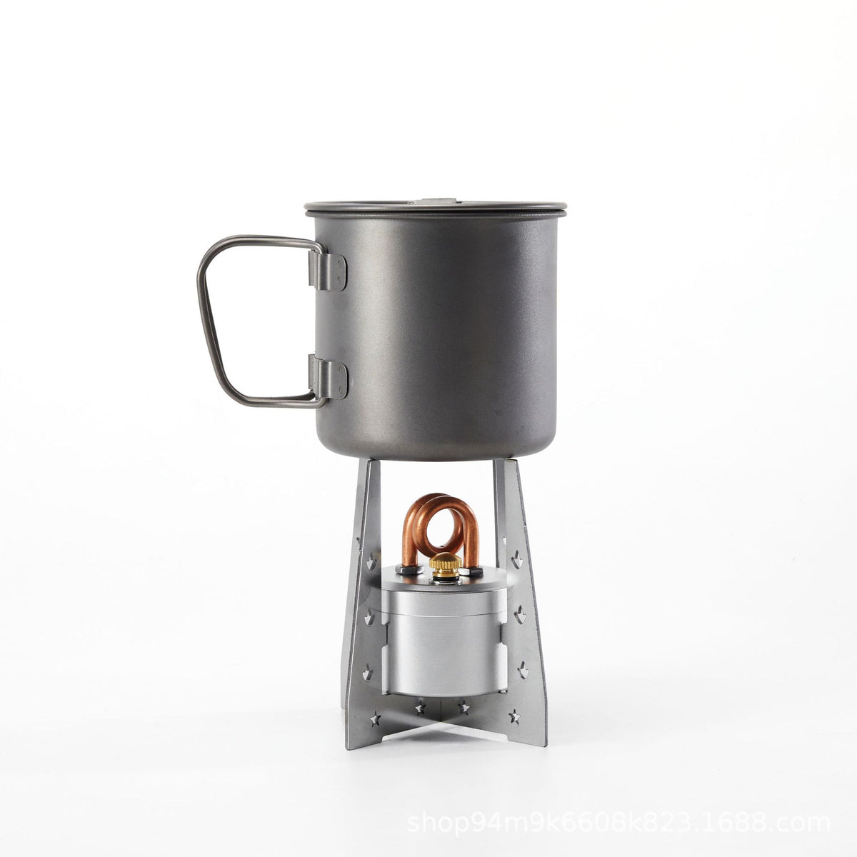 Mini Self-Pressurized Gasification Alcohol Camping Stove