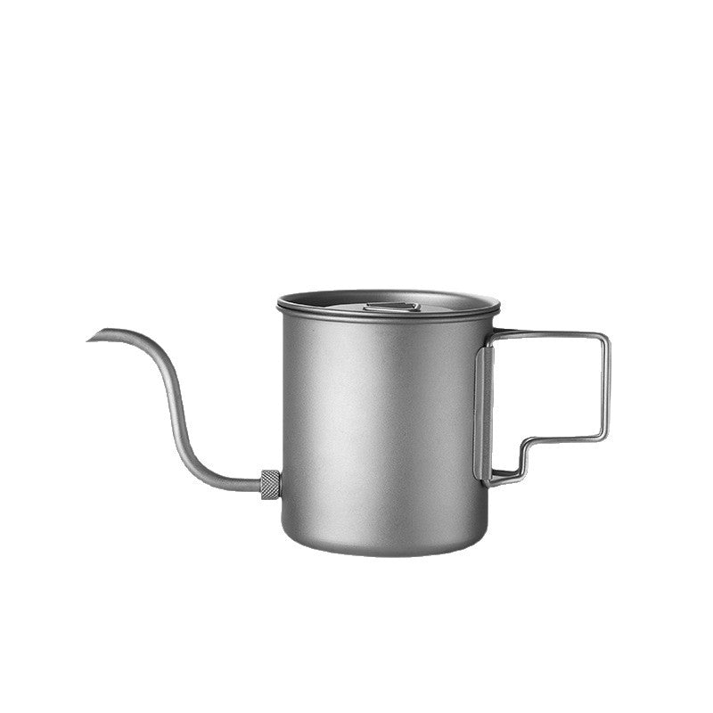 Set per Caffè e Tè in Titanio Puro per Escursioni in Zona Selvaggia