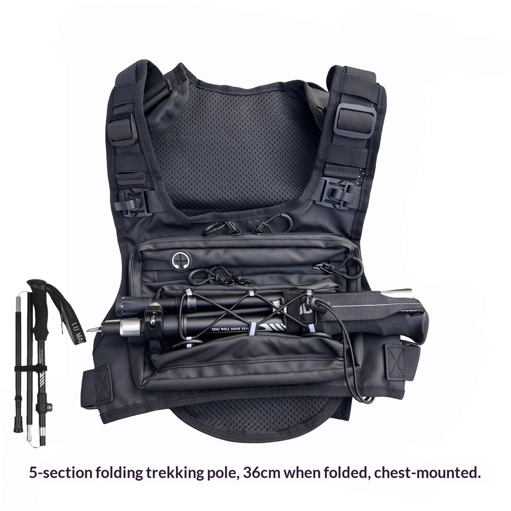 Borsa tattica da petto Oxford resistente all'acqua