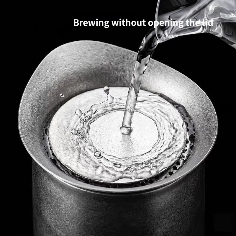 Titanium Portable Camping Tea Set with Filter