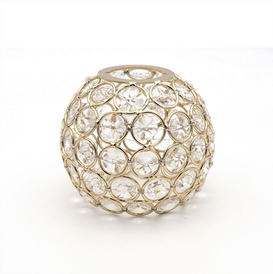 Ring-Linked Crystal Lantern Shade