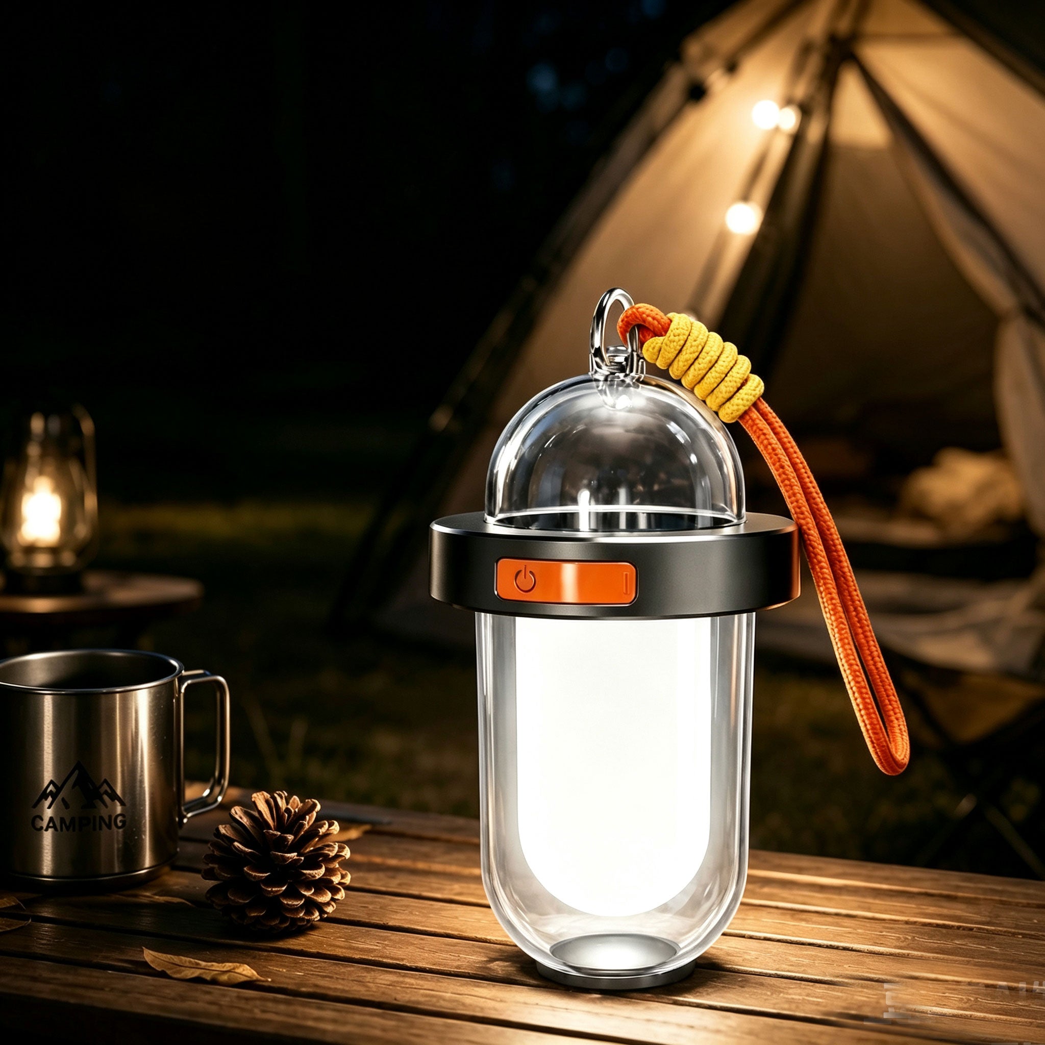 Portable Dimmable Solar LED Waterproof Camping Lantern