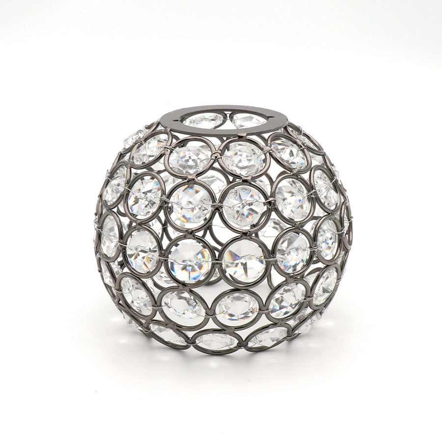 Ring-Linked Crystal Lantern Shade