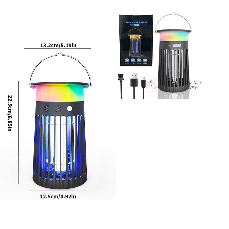 Solar RGB Hanging Electric Bug Zapper