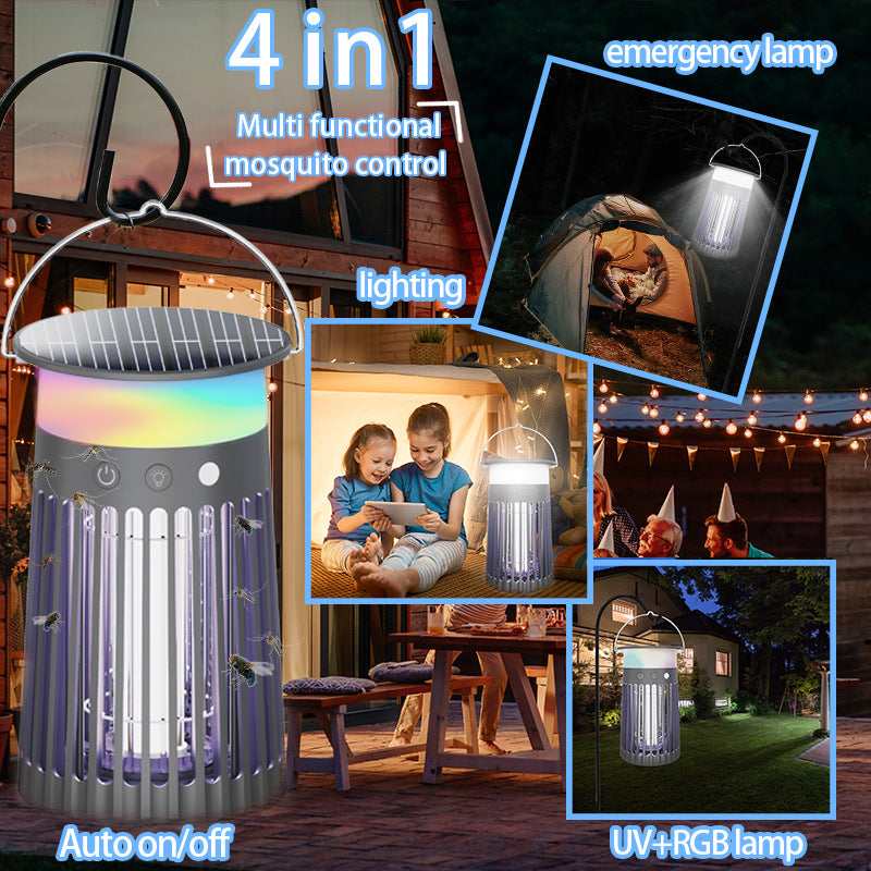 Solar RGB Hanging Electric Bug Zapper