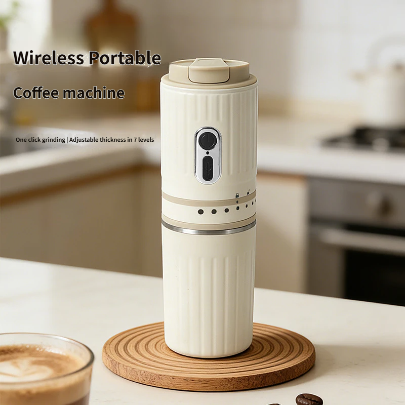Portable Electric Coffee Maker Grinder Cup