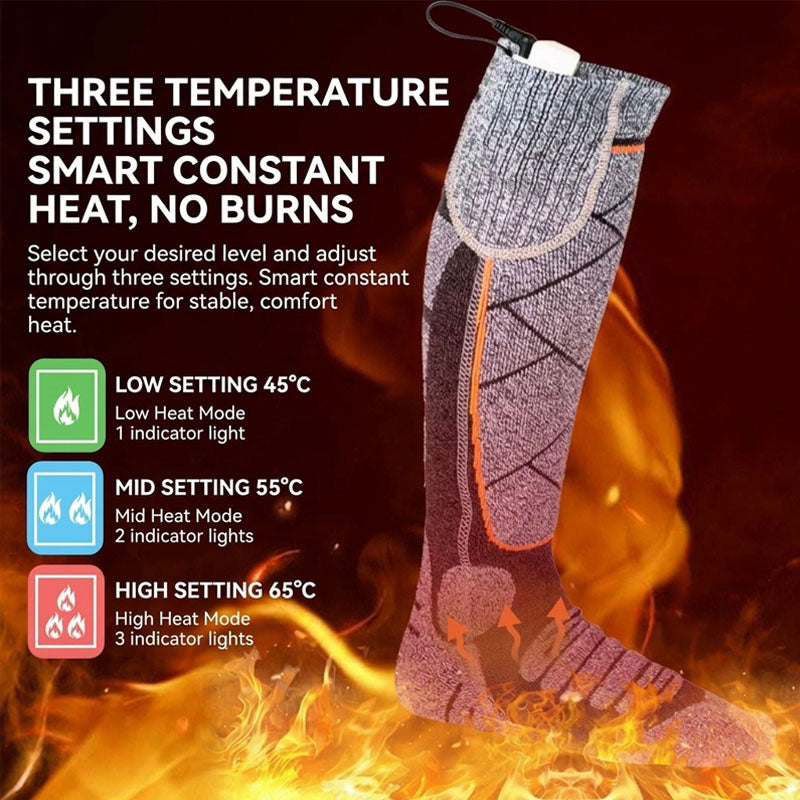 Heated Socks 3.7V Rechargeable Battery Thermal Socks