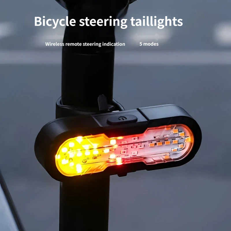 Bike Wireless Remote Turn Signal Tail Light