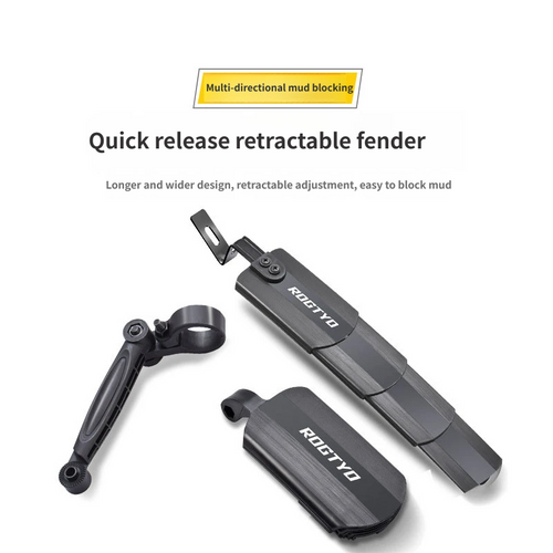 Adjustable, Telescopic, and Foldable Bicycle Mudguards (Pair)