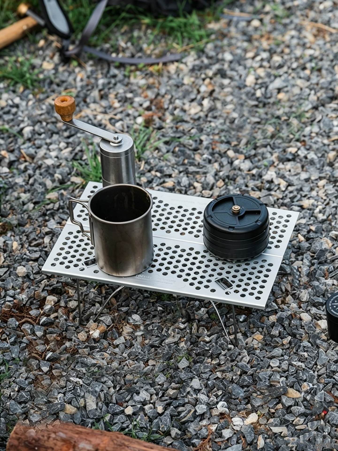 Ultralätt Perforerat Aluminium Campingbord