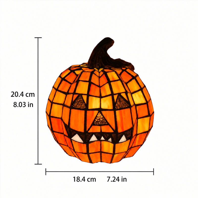 Hand-painted pumpkin decorative light for Halloween