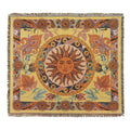 Coperta Sol Boho Estetica, Throw Tessuto Vintage con Frange
