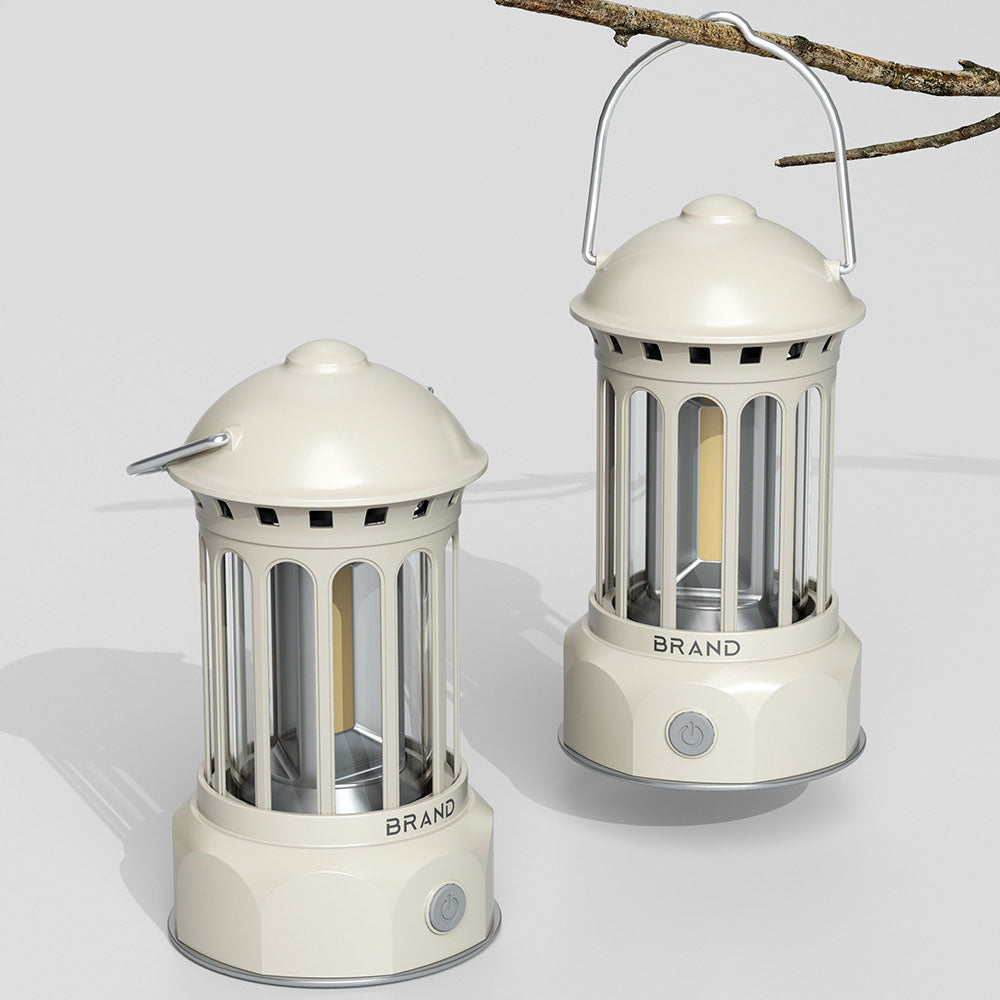 Retro Rechargeable COB Camping Lantern Light