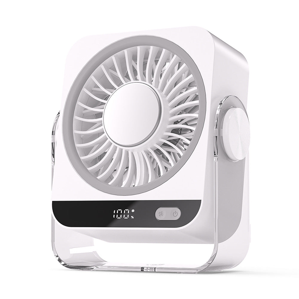 Draagbare oplaadbare bureau- en tentventilator