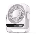 Draagbare oplaadbare bureau- en tentventilator
