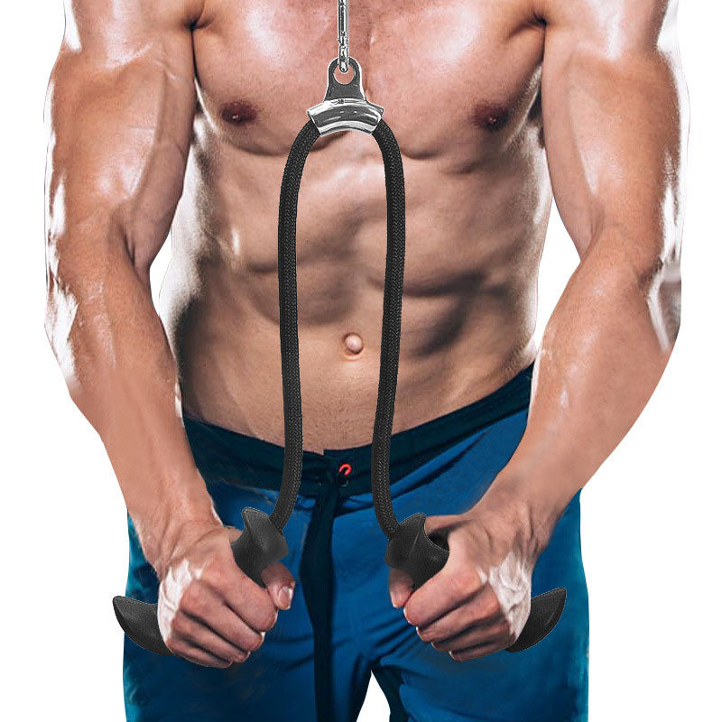 Cable machine handle workout