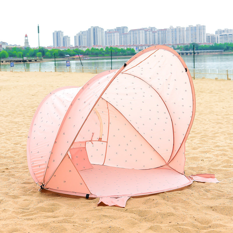 Tenda da spiaggia pop up per 2-4 persone, riparo solare UV