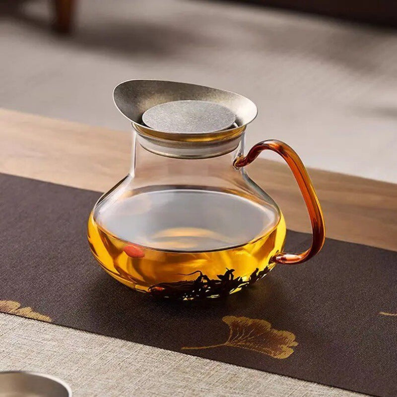 600ml Borosilicate Glass Teapot With Titanium Strainer