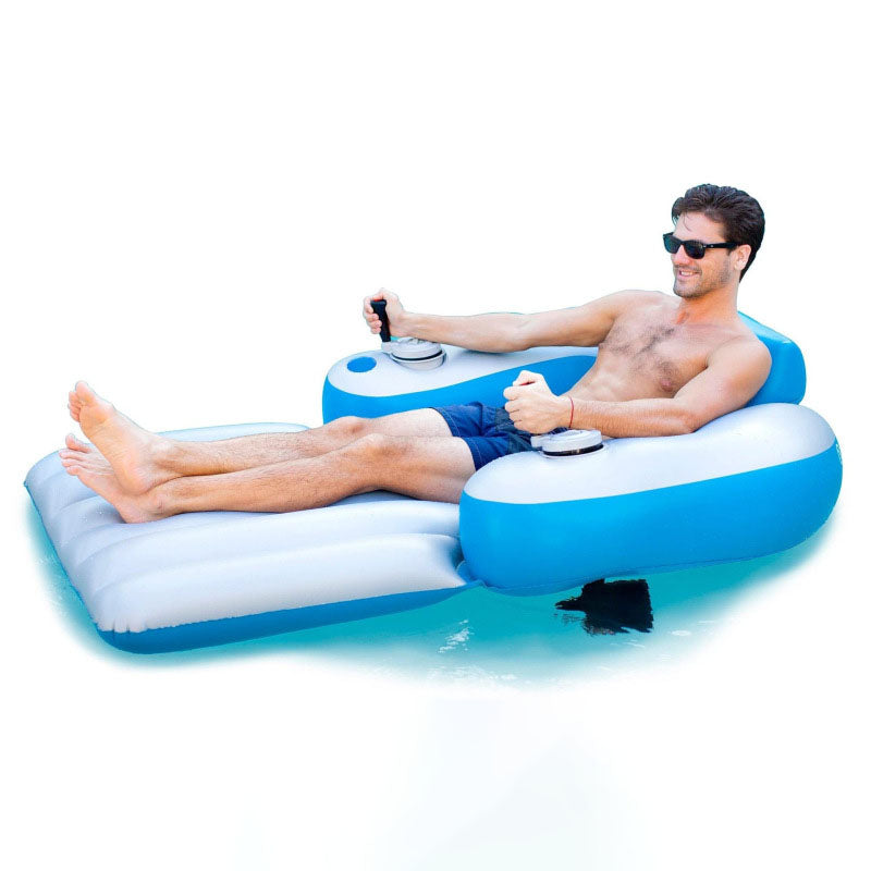 Motorized Inflatable Water Lounger With Battery（Dual thrusters）