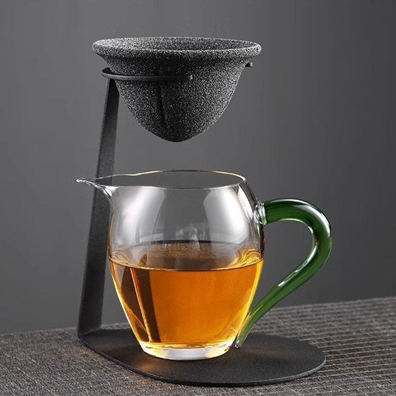 No‑Paper Tea & Coffee Dripper With Metal Stand
