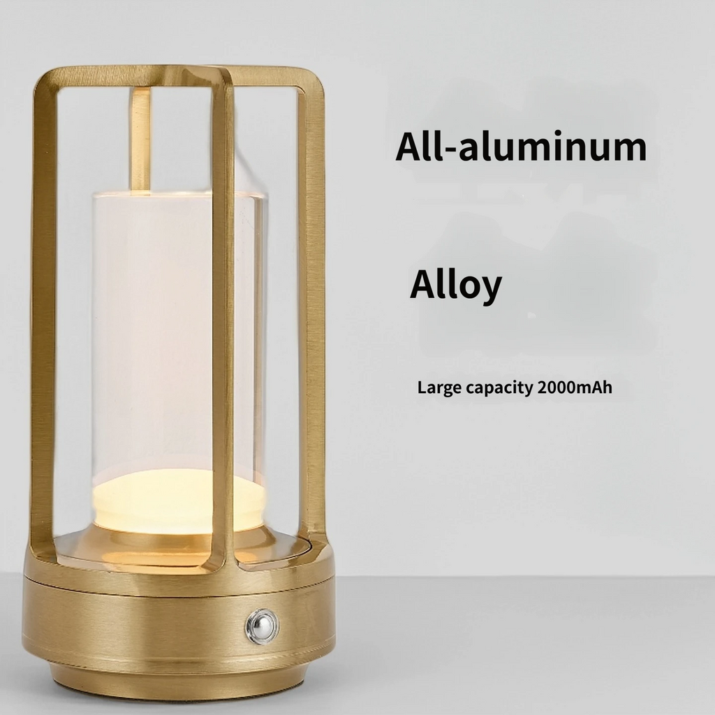 Aluminum Rechargeable Dimmable Table Lamp
