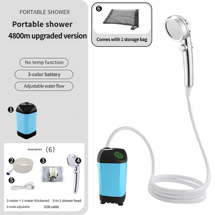 Portable Rechargeable Camping Shower