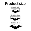 Adesivi murali a LED luminosi con pipistrelli 3D per Halloween