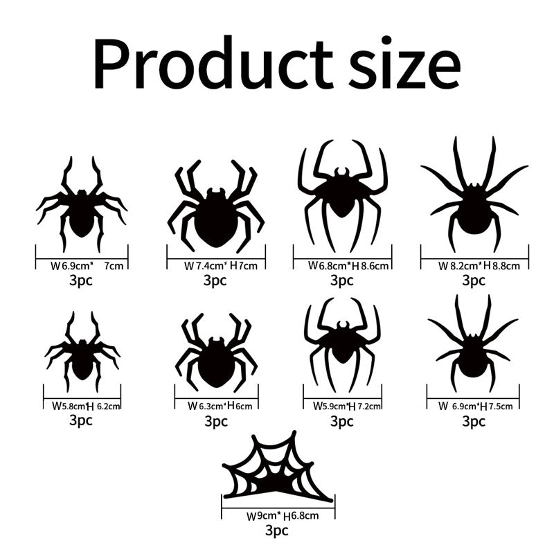 Autocollants muraux lumineux LED à chauves-souris 3D pour Halloween