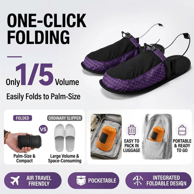 Foldable Portable Outdoor Slippers
