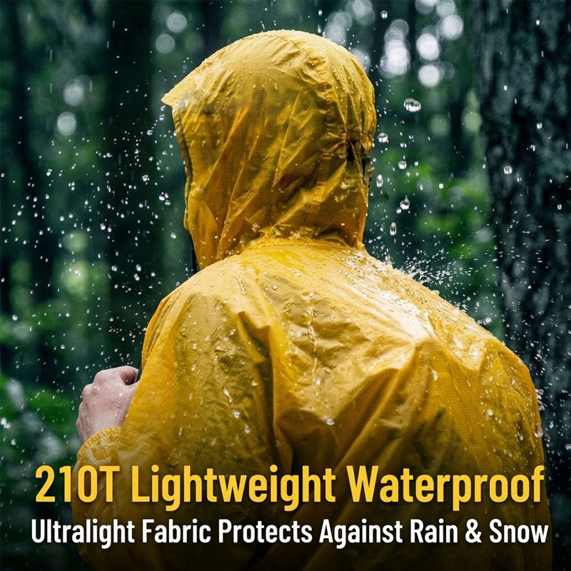 210T Backpack Rain Poncho For Hiking Camping