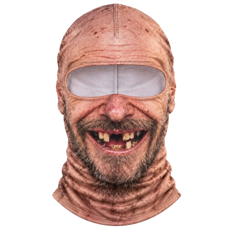 3D Realistic Funny Face Ski Balaclava