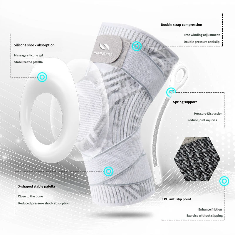 Strap Compression Knee Brace for Sports