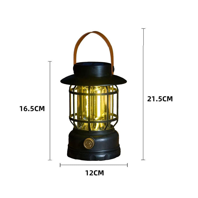 Portable Solar Rechargeable Camping Lantern