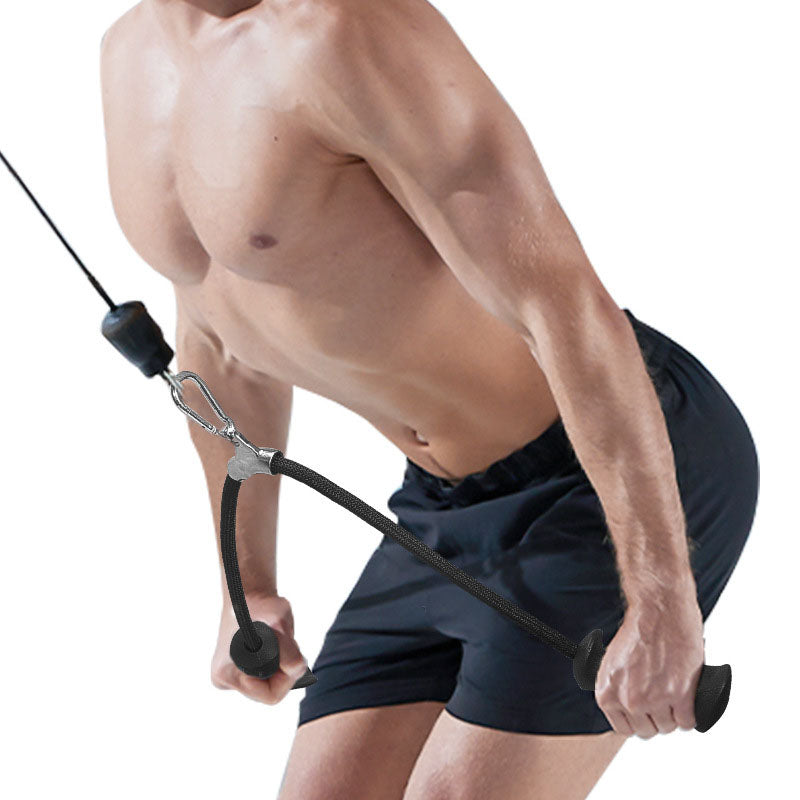 Cable machine handle workout