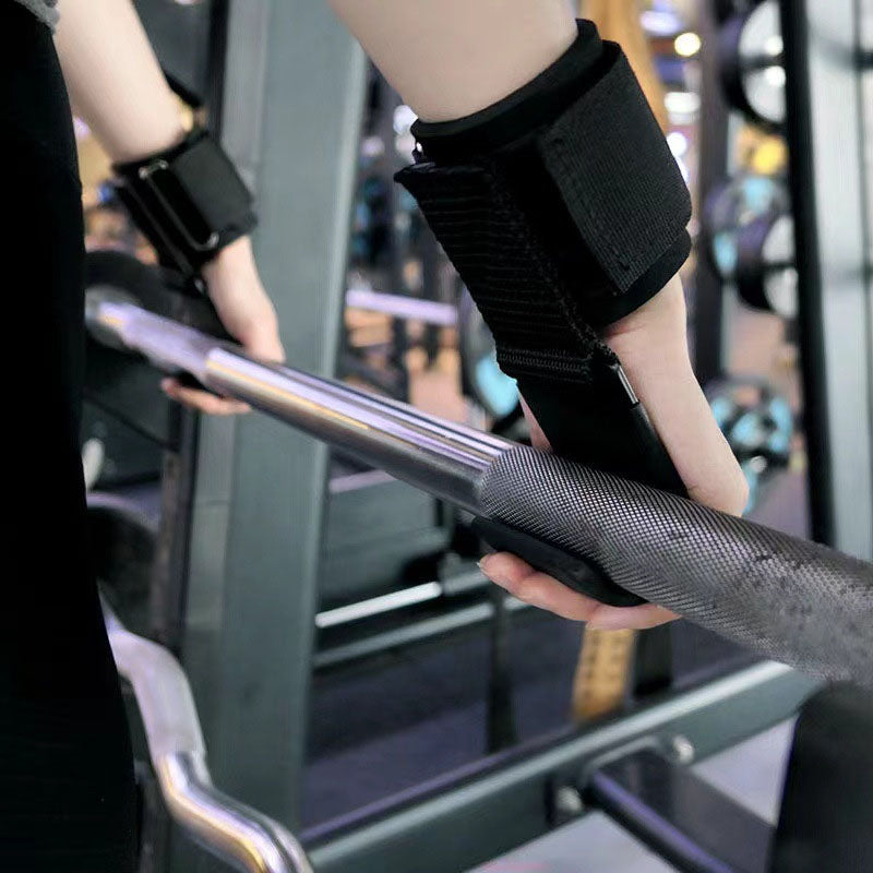 Cinture di Assistenza con Ganci per Polsi per Sollevamento Pesi in Palestra (Coppia)