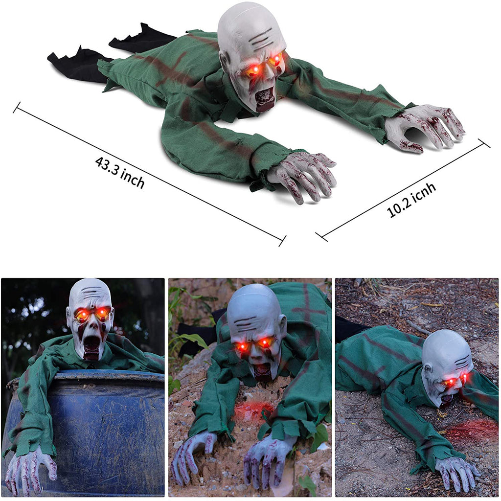 Halloween Animated Climbing Zombie Prop