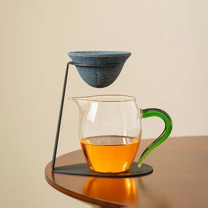 No‑Paper Tea & Coffee Dripper With Metal Stand