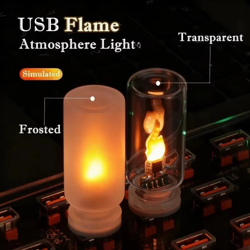 USB Flame Atmosphere Light