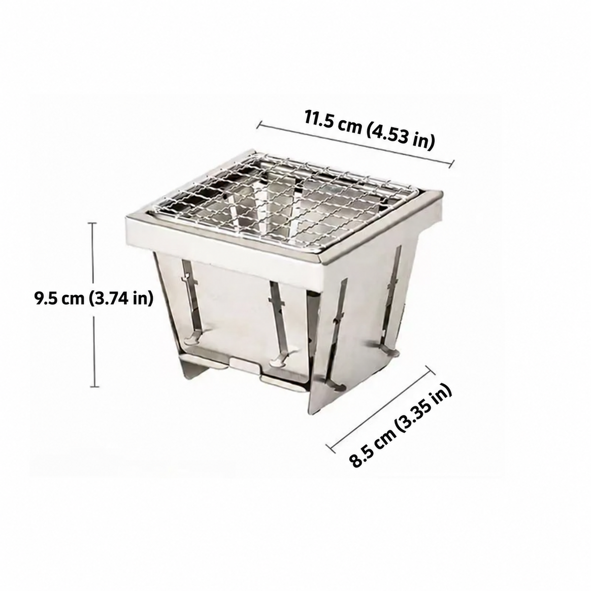 Foldable Mini Camping Stove | Portable BBQ & Tea Grill
