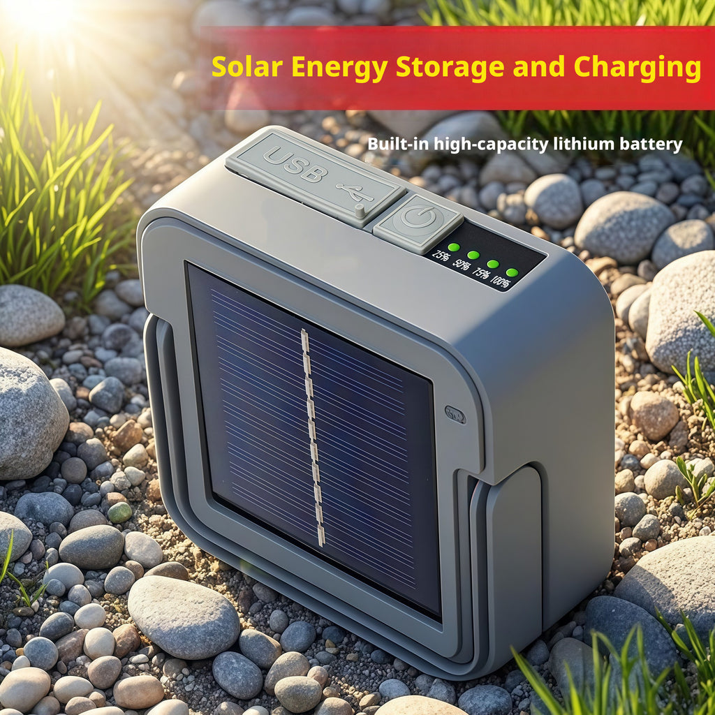 Portable Solar Camping Light with USB Charging