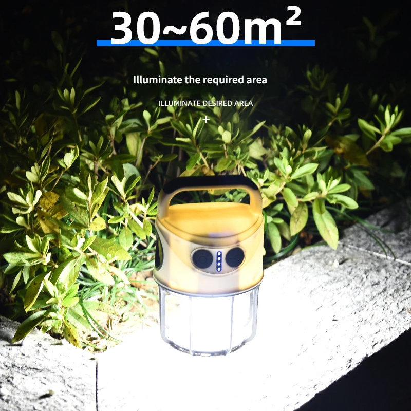 Rechargeable Camping Lantern with Power Bank Function