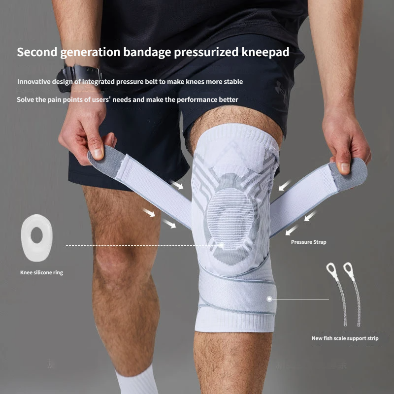 Strap Compression Knee Brace for Sports