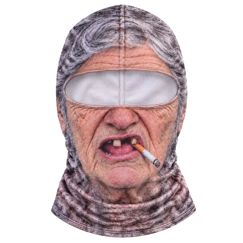 3D Realistic Funny Face Ski Balaclava