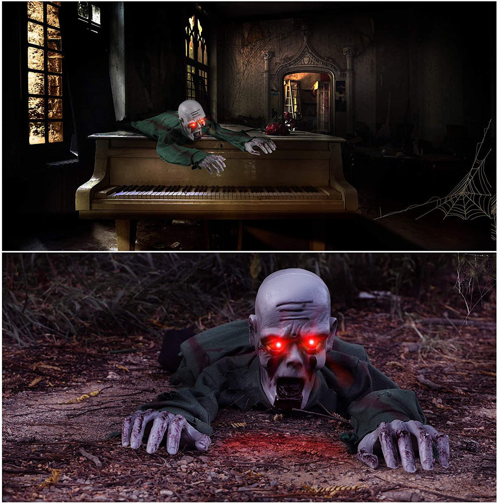Halloween Animated Climbing Zombie Prop