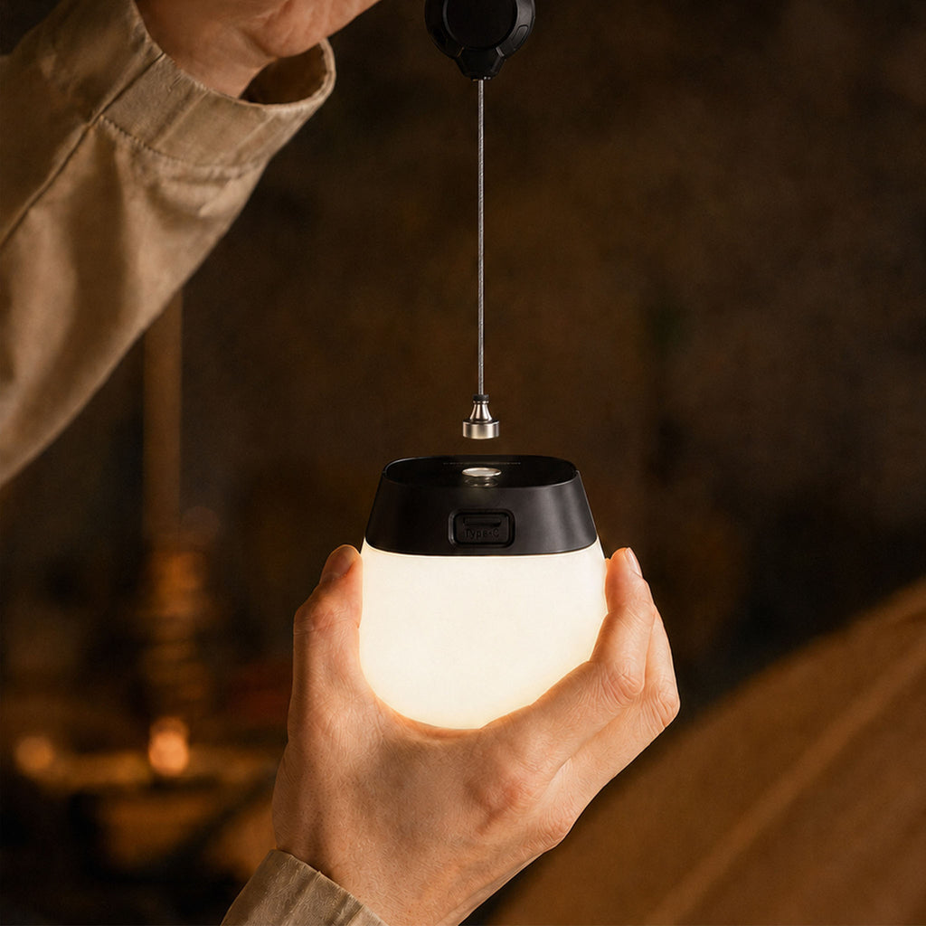 Lanterna da campeggio magnetica 2-in-1, lampada appesa e da tavolo