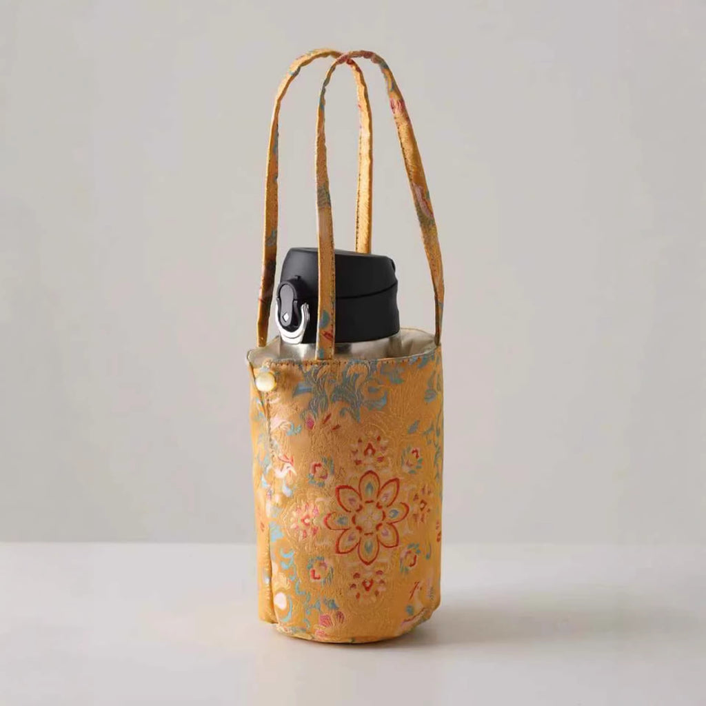 Borsa da trasporto per borraccia in stoffa vintage